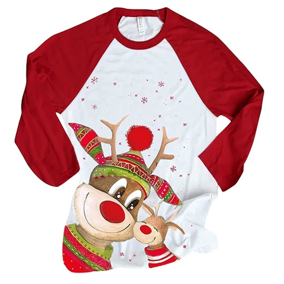 Christmas Ruldolph Reindeer Top Women - Picture 4 of 6